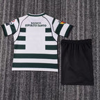 Maillot domicile rétro Sporting Lisbonne 2001-2003 pour enfant