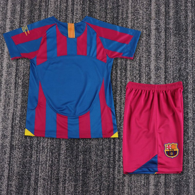 Retro Kids FC Barcelona 2005-2006 home UCL edition
