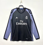 Maillot Rétro Real Madrid 2016-2017 Extérieur Manches Longues