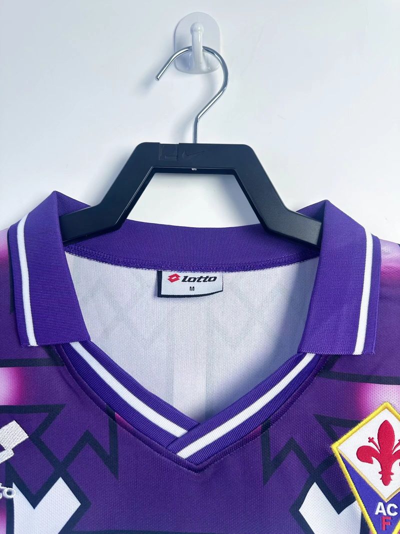 Maillot Rétro ACF Fiorentina Extérieur Manches Longues 1992-1993