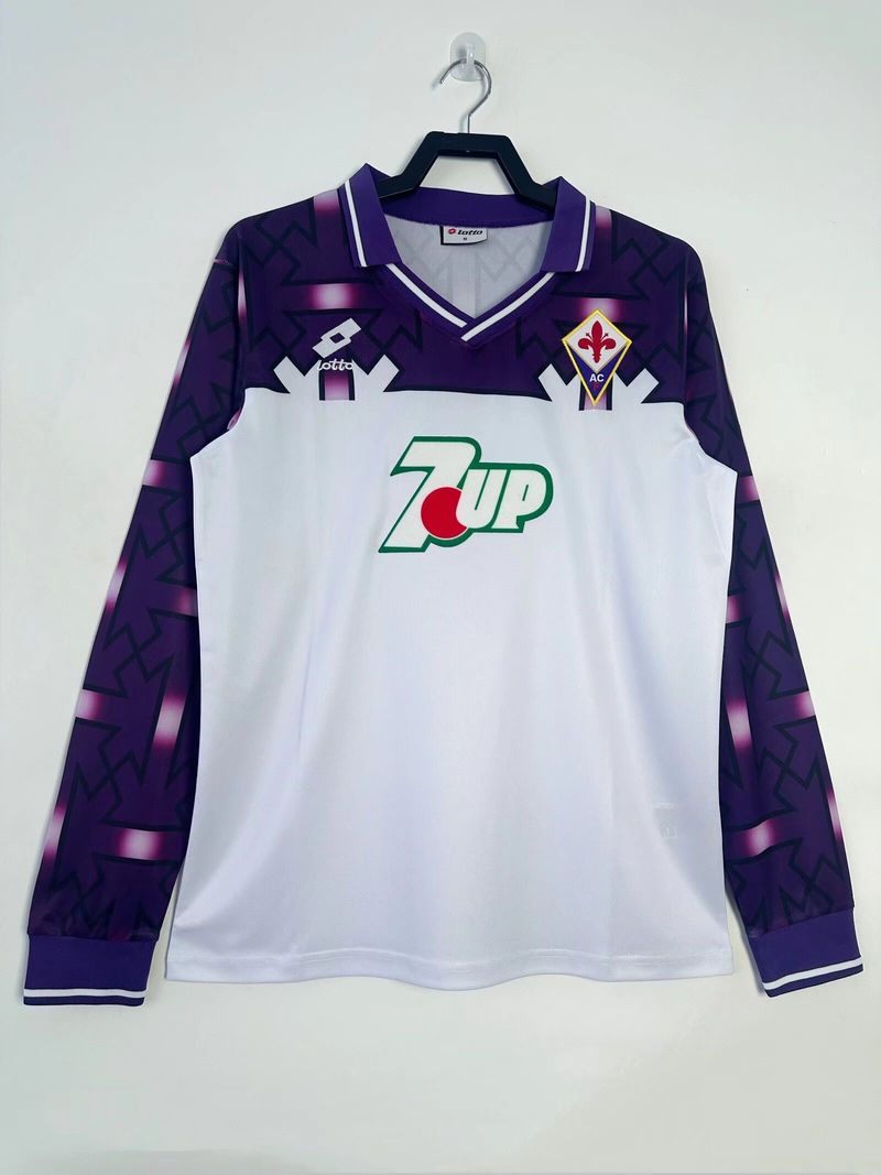 Maillot Rétro ACF Fiorentina Extérieur Manches Longues 1992-1993