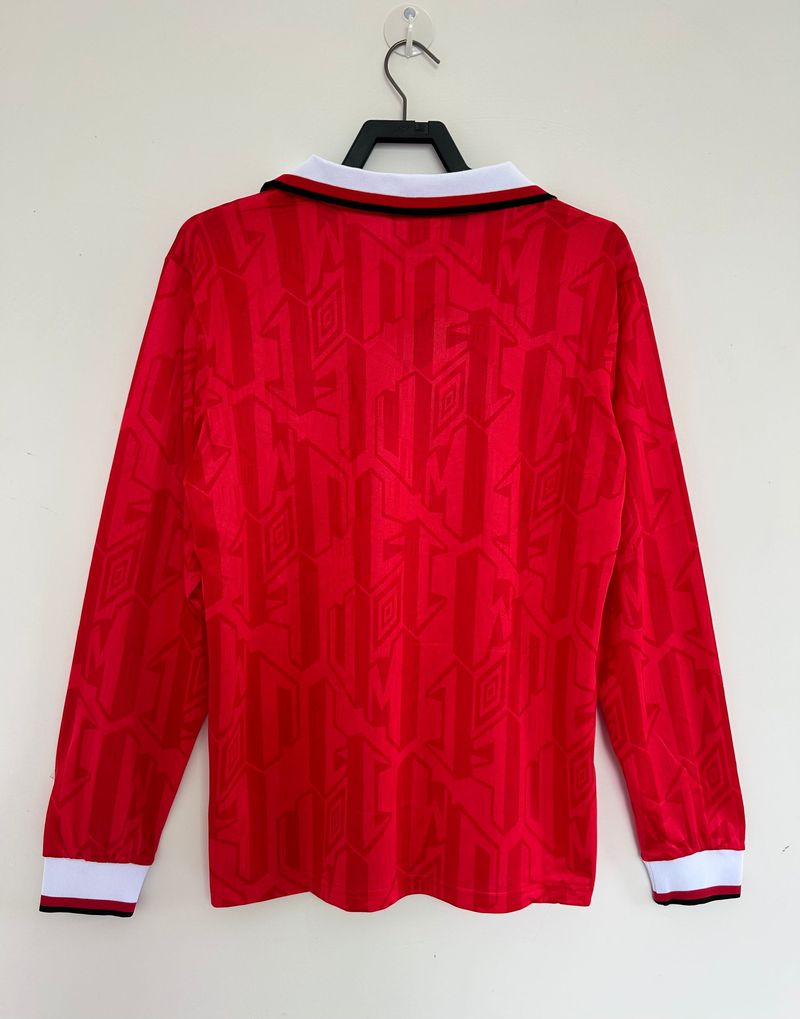 Retro Manchester United 1992-1994 home Long Sleeve Secondary image