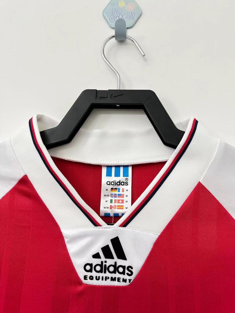 Maillot rétro domicile Arsenal FC 1992-1994 manches longues