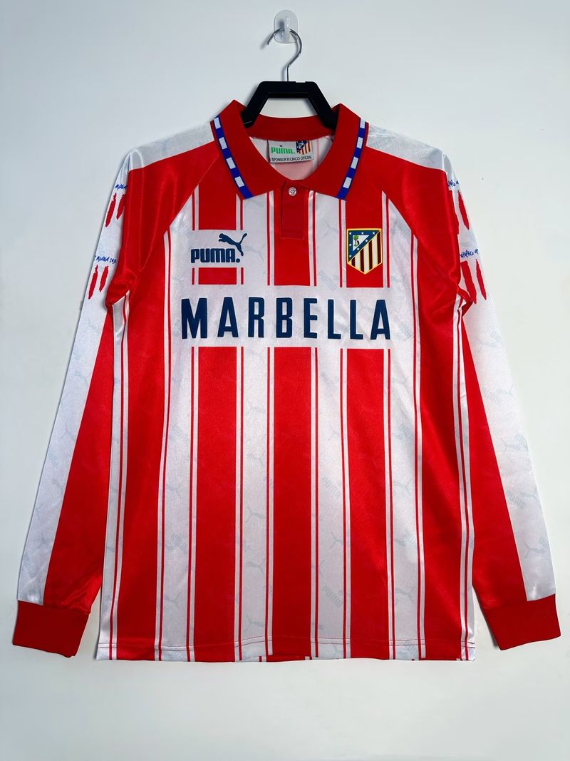 Maillot domicile rétro manches longues Atletico Madrid 1994-1995