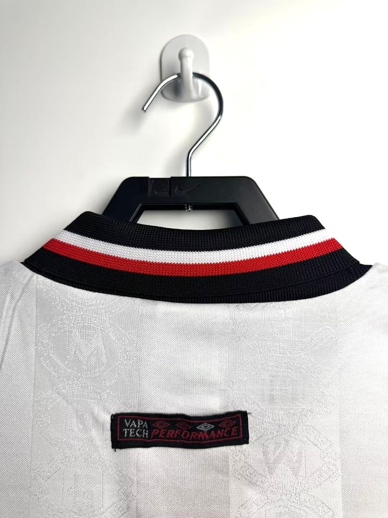 Maillot de foot rétro Manchester United extérieur 1998-1999 manches longues