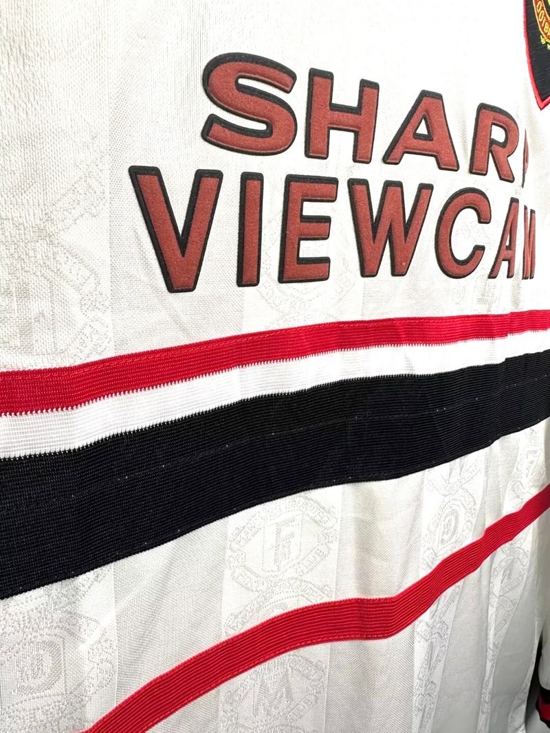 Maillot de foot rétro Manchester United extérieur 1998-1999 manches longues