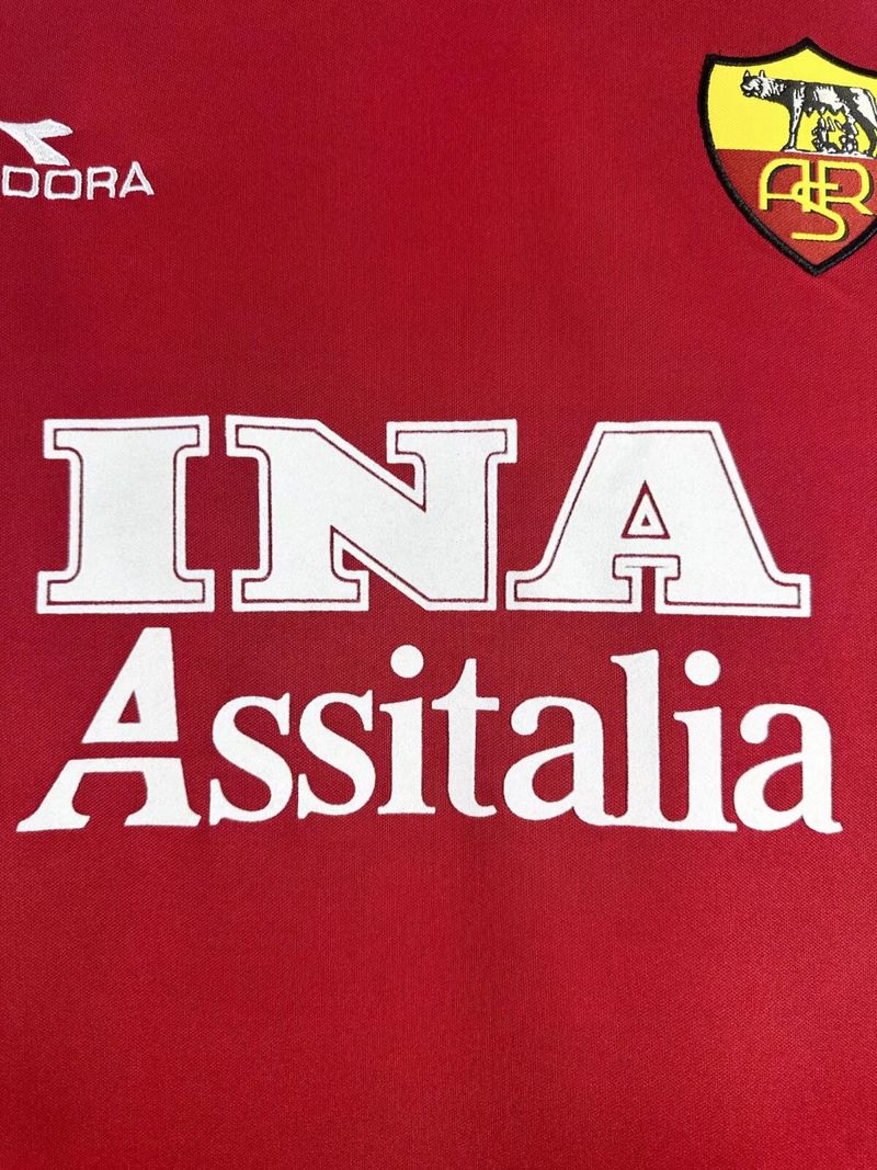 Retro AS Roma 1998-1999 home Long Sleeve