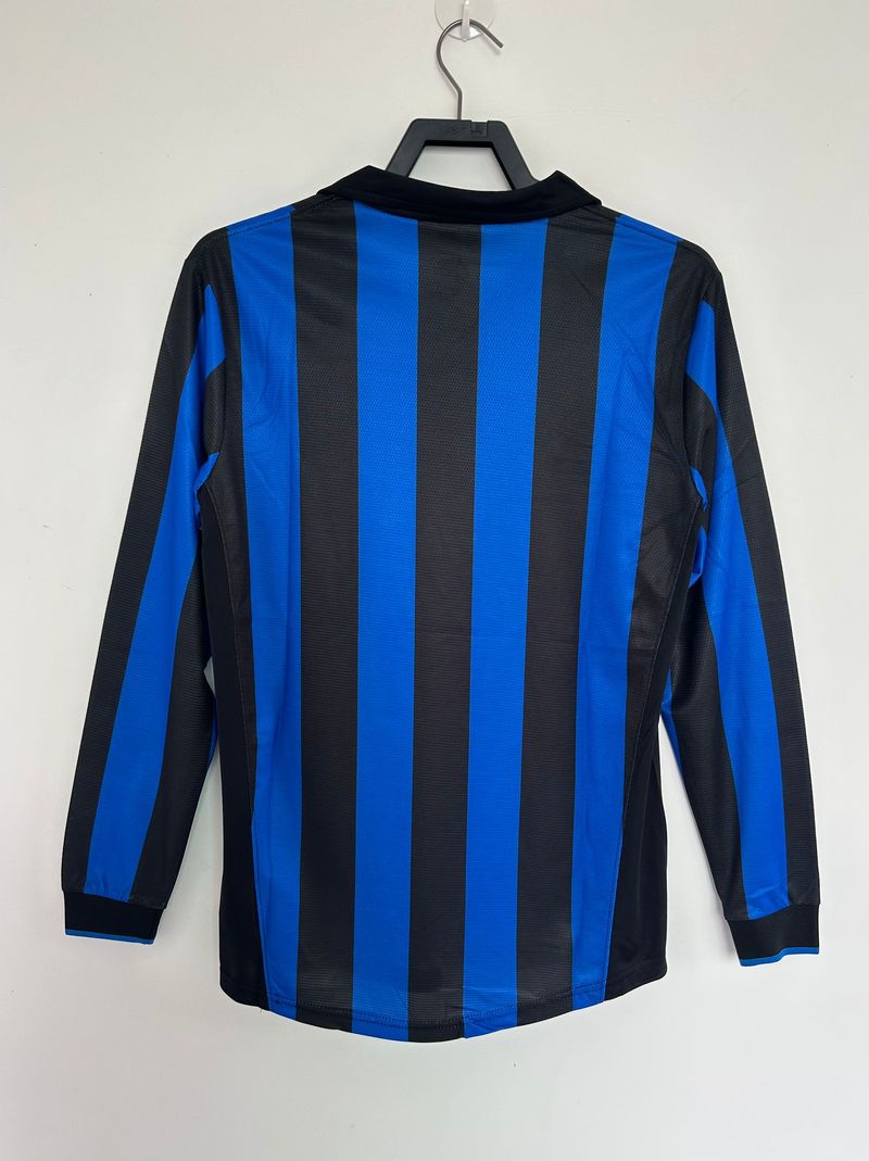 Rétro Inter Milan 1998-1999 domicile Manches Longues