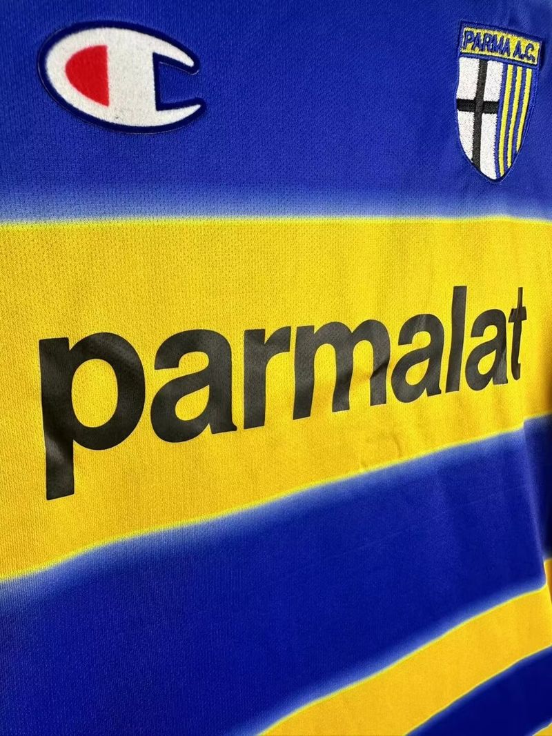Maillot Rétro Parma Calcio 1999-2000 Domicile Manches Longues
