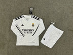 Kids Real Madrid 2024-2025 home Long Sleeve