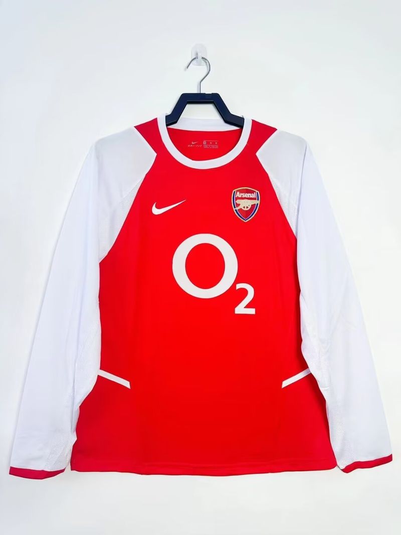 Maillot Arsenal FC Rétro Domicile Manches Longues 2002-2003 Image principale du produit
