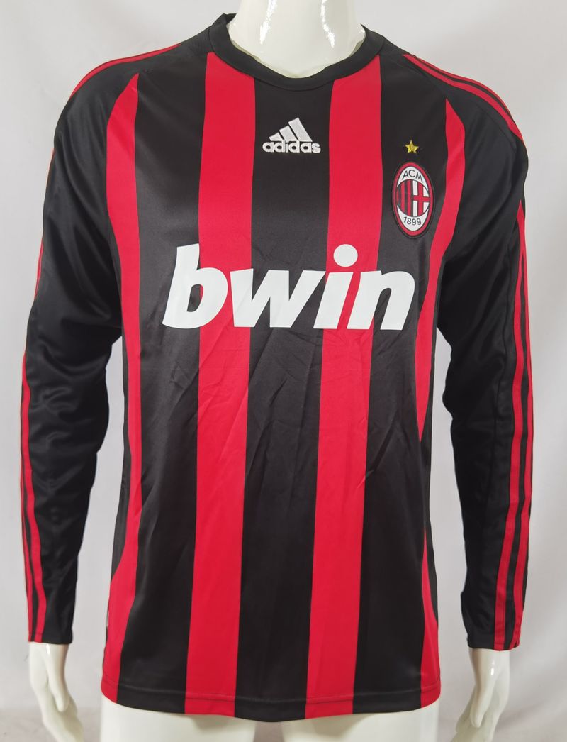 Retro AC Milan 2008-2009 home Long Sleeve Main image
