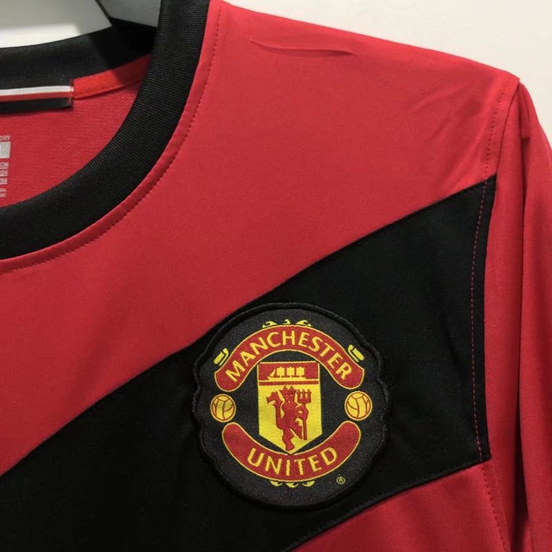 Maillot rétro Manchester United domicile 2010 manches longues
