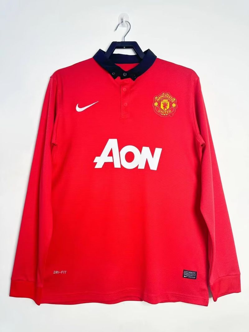 Retro Manchester United 2013-2014 home Long Sleeve Main image