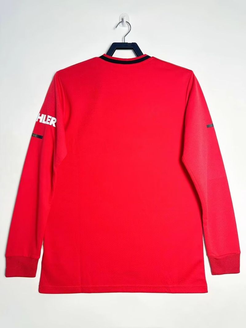 Retro Manchester United 2019-2020 home Long Sleeve Secondary image