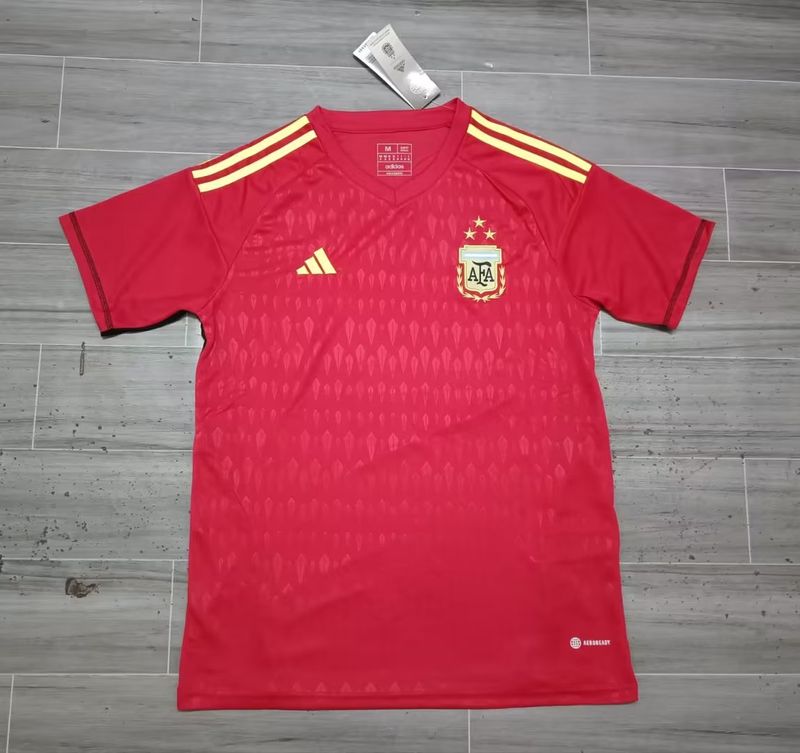 Retro Argentine 2022 Gardien 3 étoiles rouge