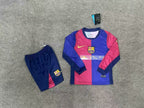 Kids FC Barcelona 2024-2025 home Long Sleeve