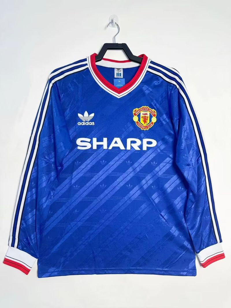 Retro Manchester United 1986-1988 second away Long Sleeve