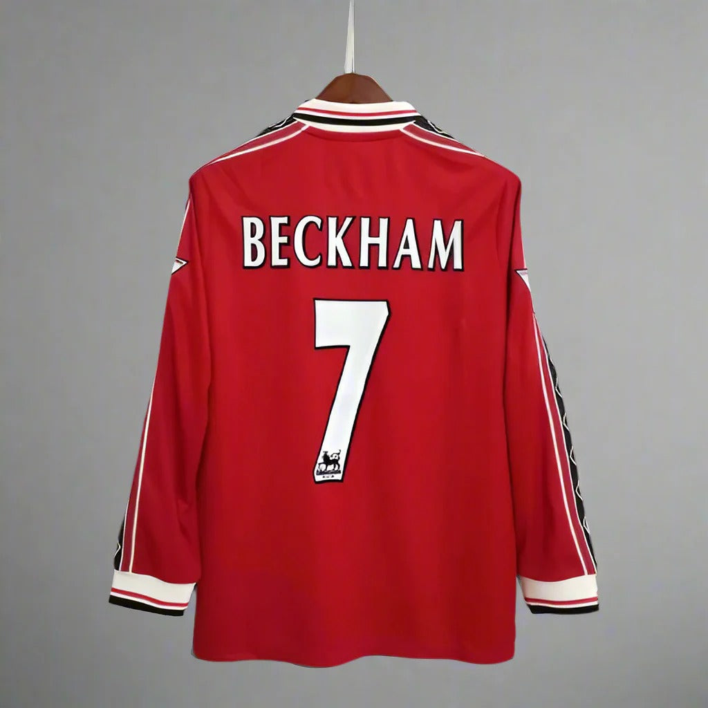 Maillot rétro Manchester United domicile 1998-1999 manches longues