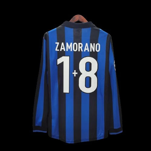 Rétro Inter Milan 1998-1999 domicile Manches Longues