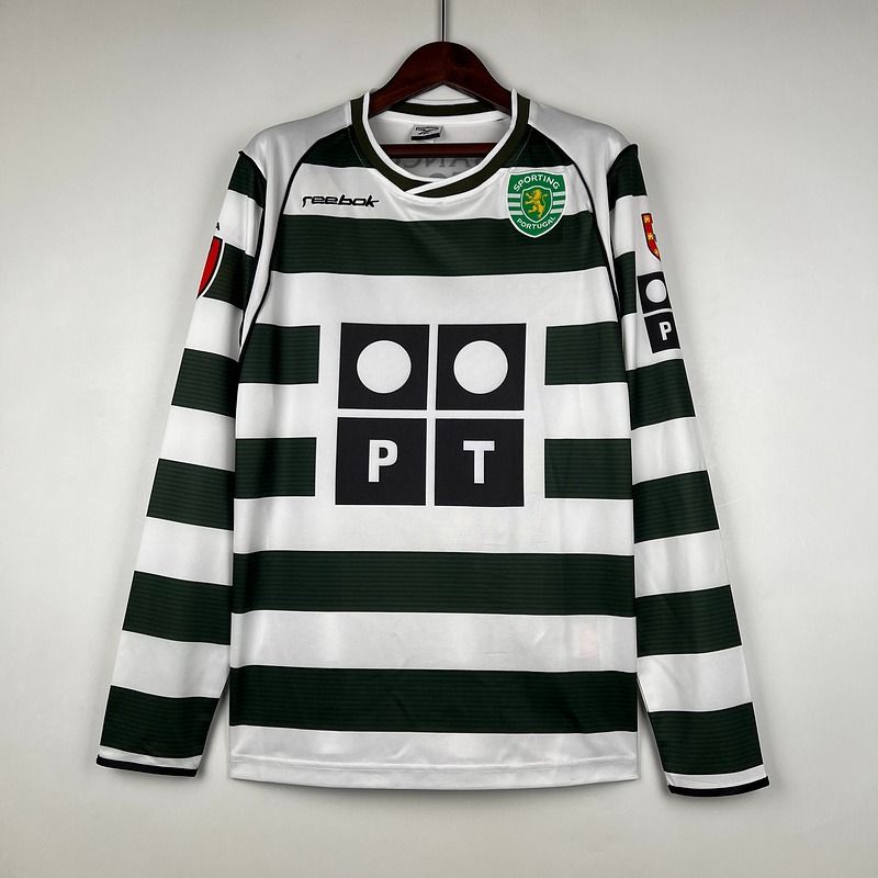 Retro Sporting Lisbon 2001-2003 home Long Sleeve Main image