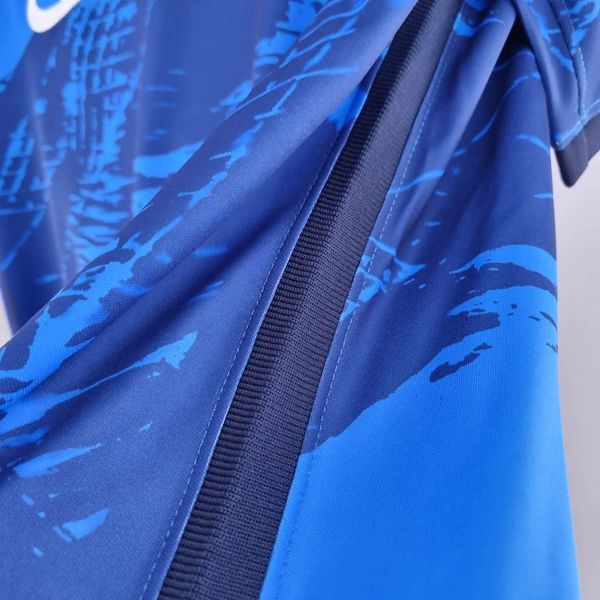 Maillot de foot bleu classique Brésil 2022