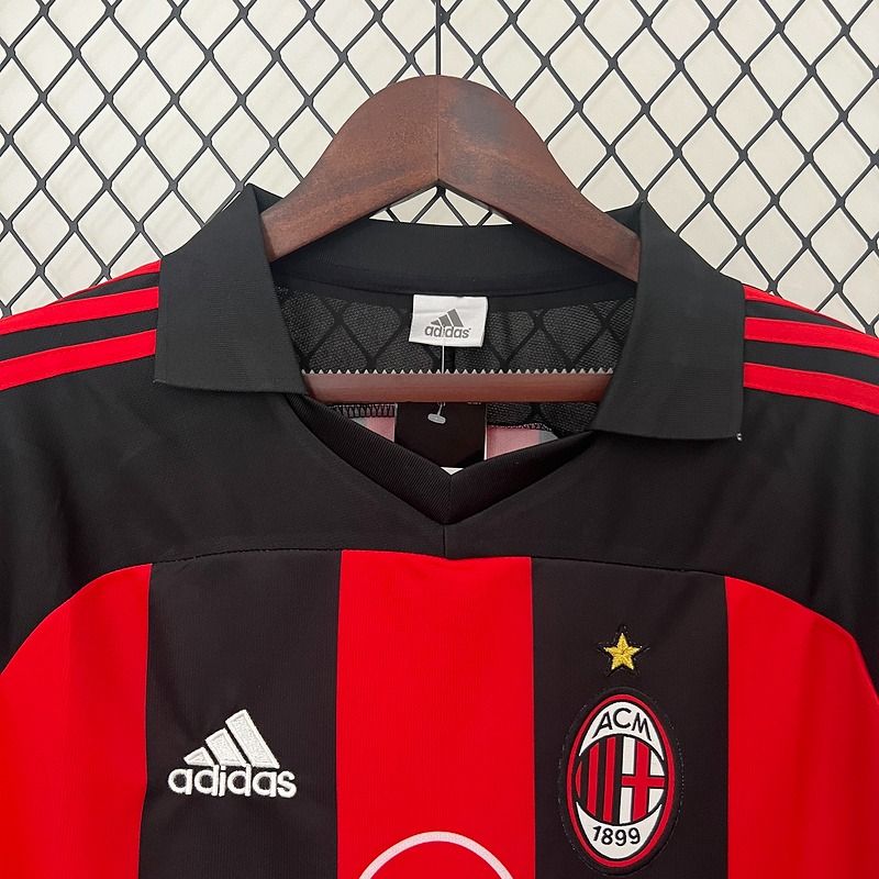 Maillot domicile rétro AC Milan 2000-2002