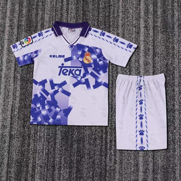 Maillot Rétro Enfant Real Madrid 1996-1997 extérieur secondaire Image principale du produit