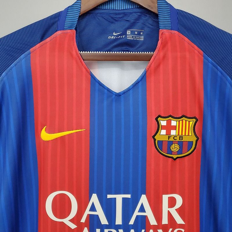 Maillot domicile rétro du FC Barcelone 2016-2017