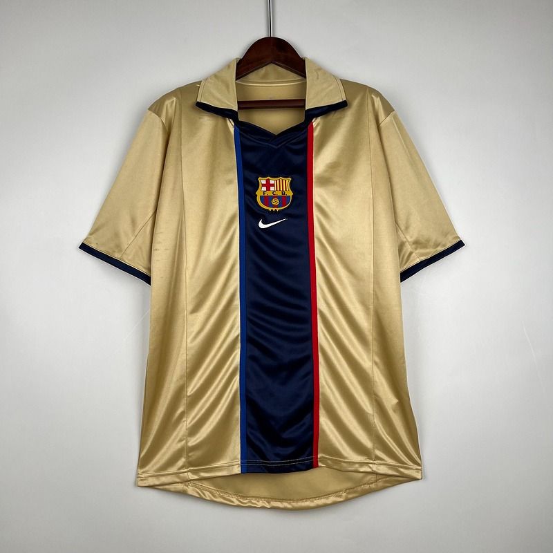 Maillot rétro du FC Barcelone 2001-2002 extérieur