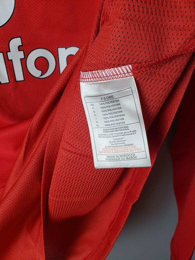 Maillot domicile rétro Manchester United 2005-2006 manches longues