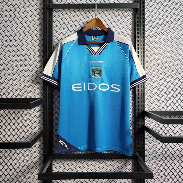 Maillot domicile rétro de Manchester City 1999-2001