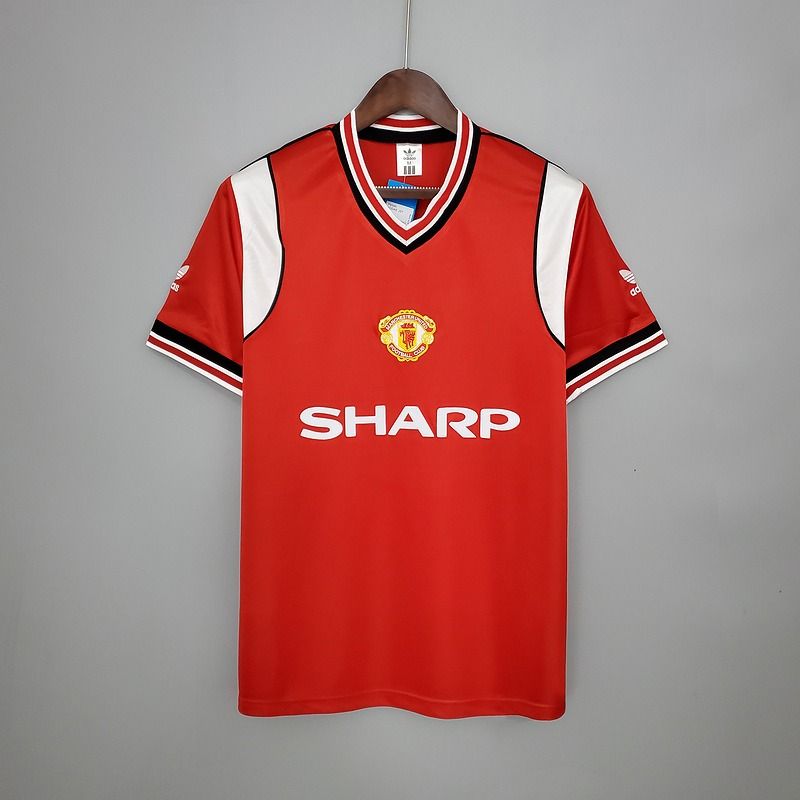 Maillot domicile rétro de Manchester United 1985-1986