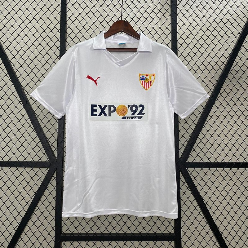 Rétro FC Séville domicile 1987-1990 Image principale du produit