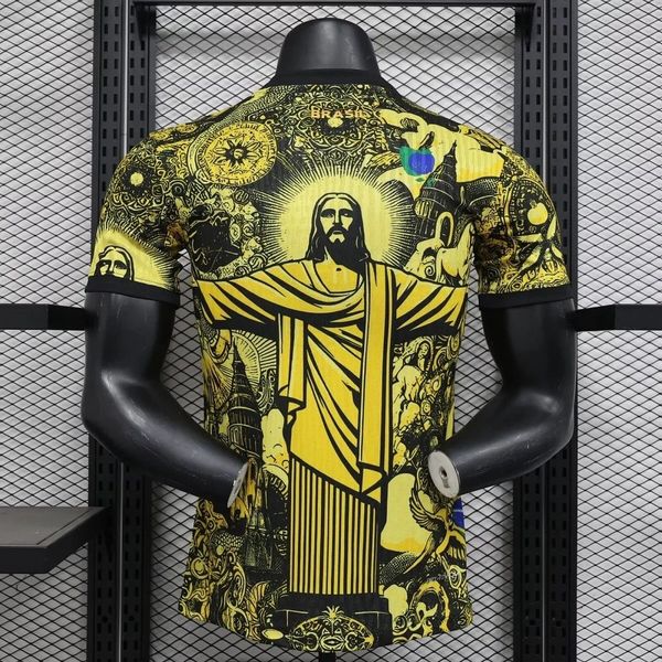 Brésil 2024 édition spéciale maillot jaune joueur Jésus