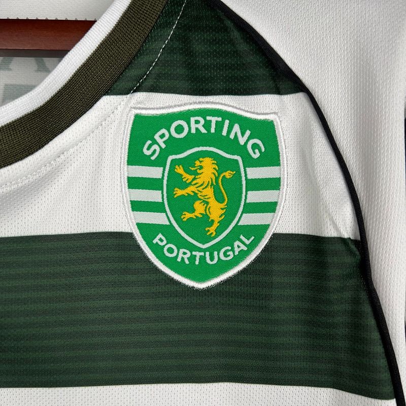 Retro Sporting Lisbon 2001-2003 home Long Sleeve