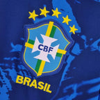 Maillot de foot bleu classique Brésil 2022