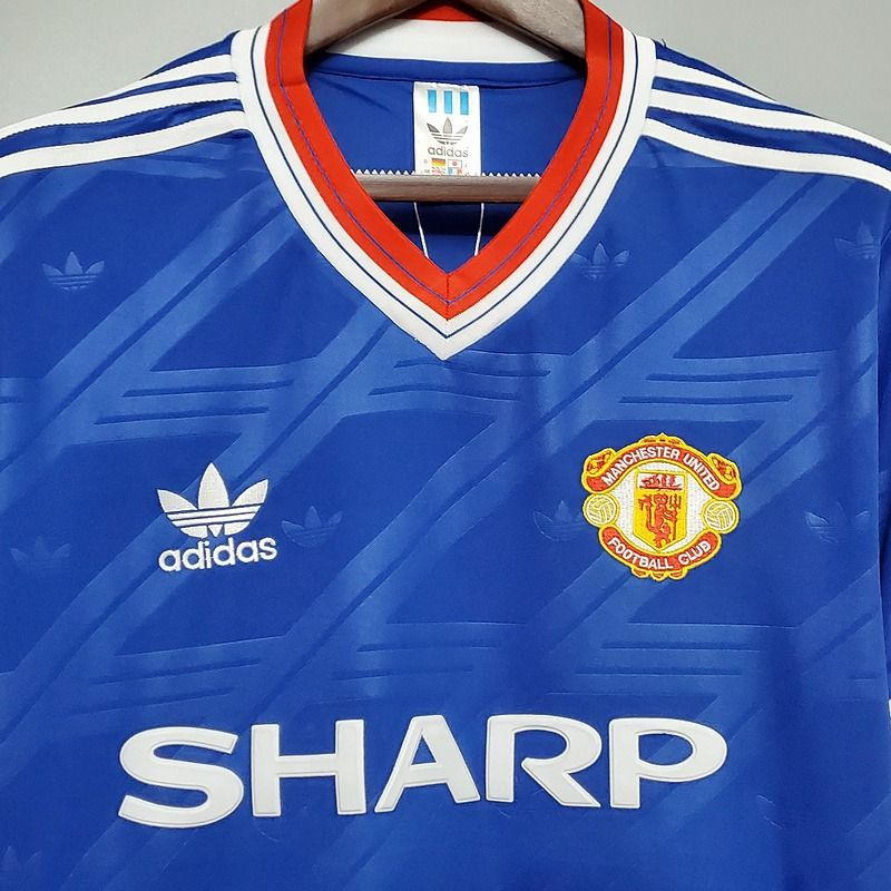 Retro Manchester United 1986-1988 deuxième maillot extérieur