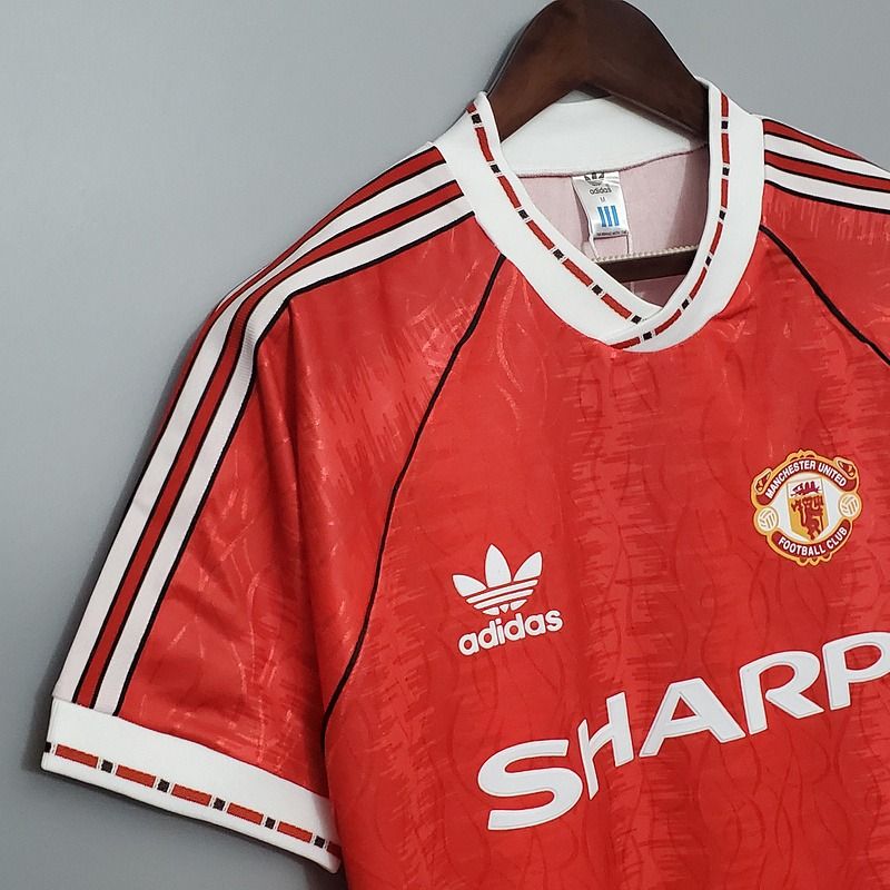 Maillot domicile rétro de Manchester United 1990-1992