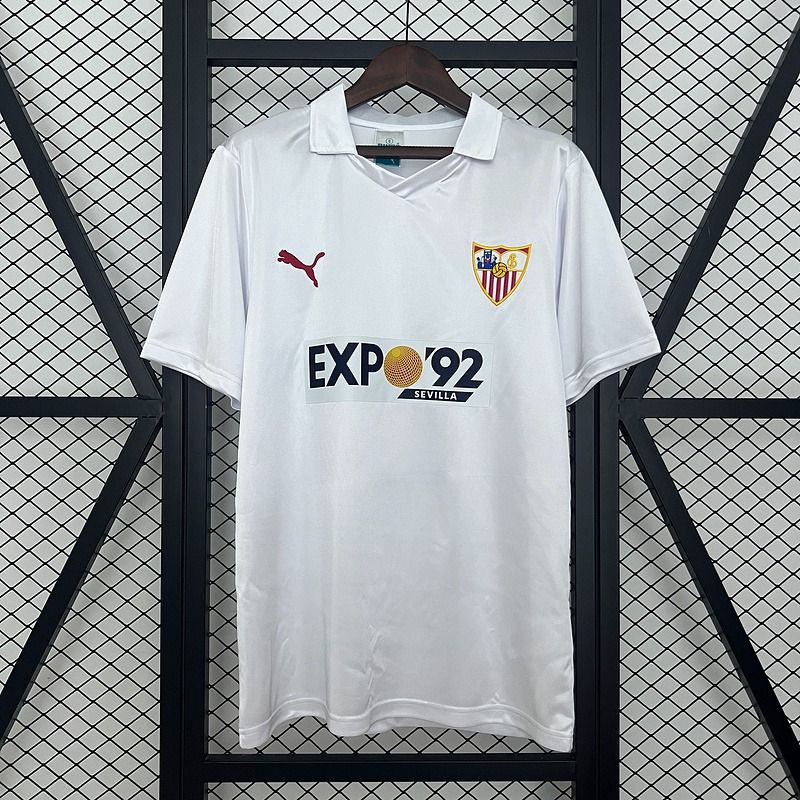 Rétro FC Séville domicile 1987-1990 Image principale du produit