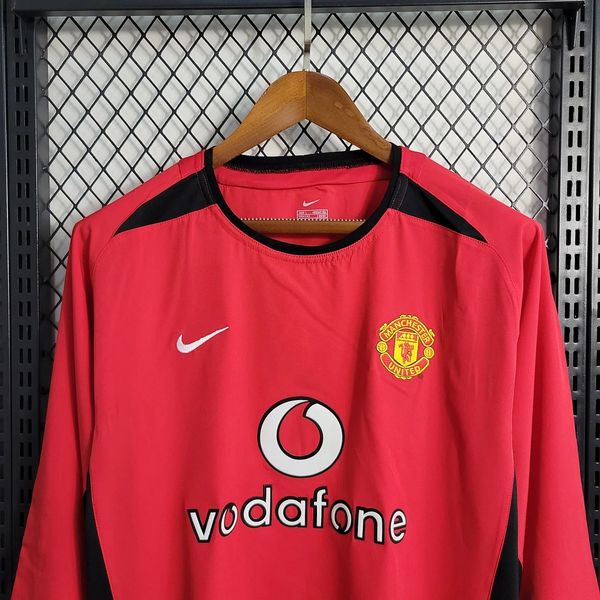 Retro Manchester United 2002-2004 home Long Sleeve