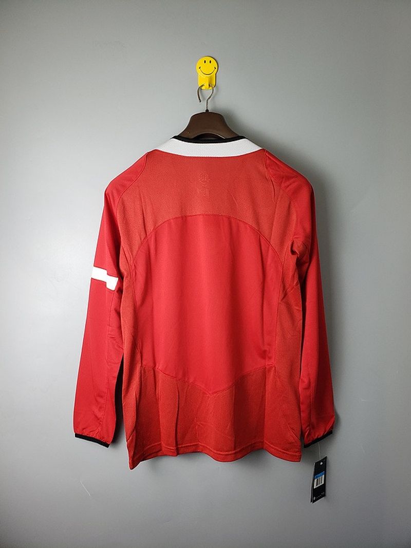 Maillot domicile rétro Manchester United 2005-2006 manches longues
