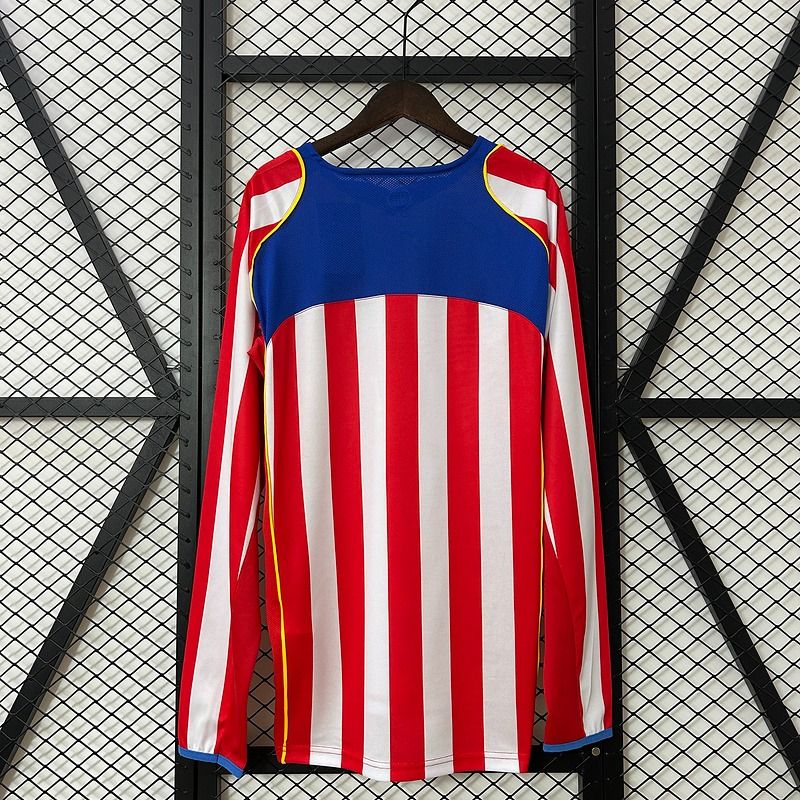 Retro Atletico Madrid 2004-2005 home Long Sleeve Secondary image