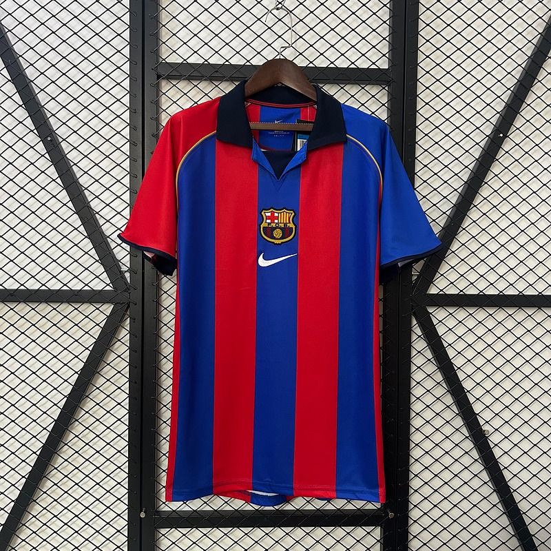 Maillot domicile rétro du FC Barcelone 2001-2002