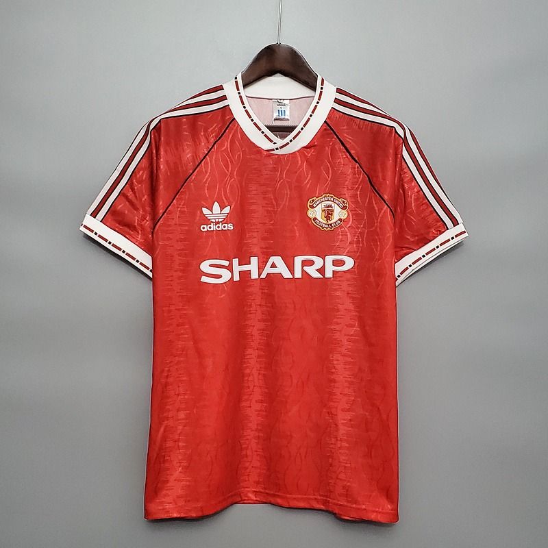 Maillot domicile rétro de Manchester United 1990-1992
