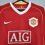 Maillot rétro domicile Manchester United 2006-2007 manches longues