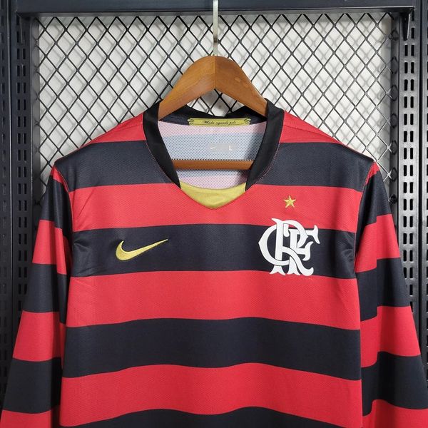 Maillot Rétro CR Flamengo Domicile Manches Longues 2008-2009