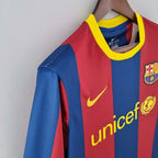 Rétro FC Barcelone domicile 2010-2011 manches longues