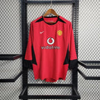 Retro Manchester United 2002-2004 home Long Sleeve