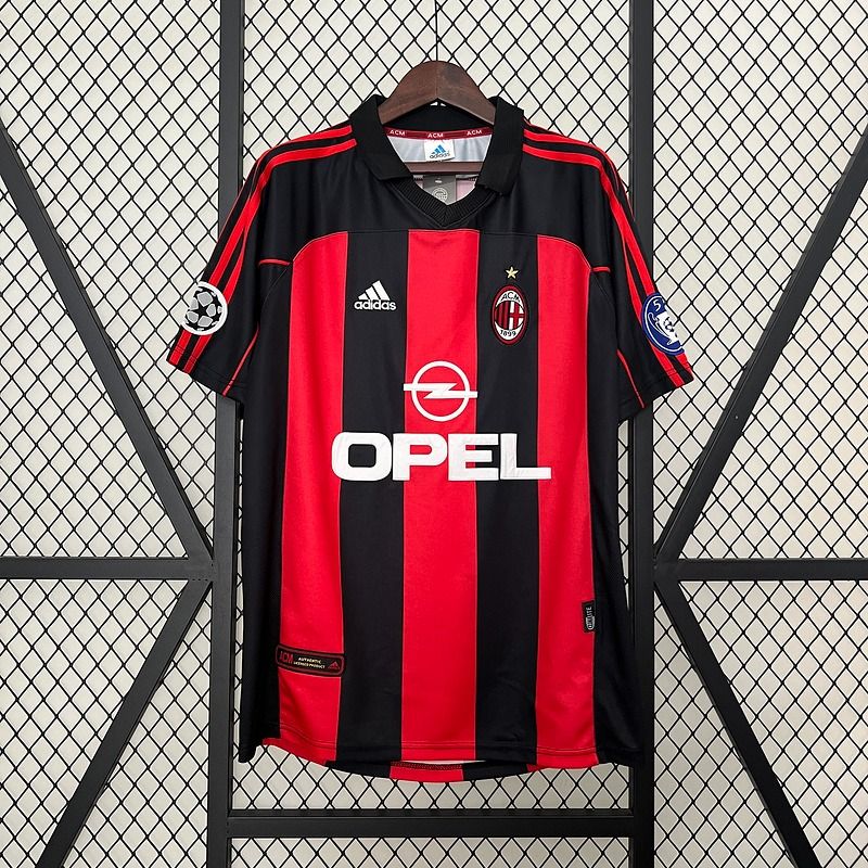 Maillot domicile rétro AC Milan 2000-2001